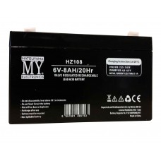 Batteria 6 Volt 8 Ah Ricaricabile HZ108